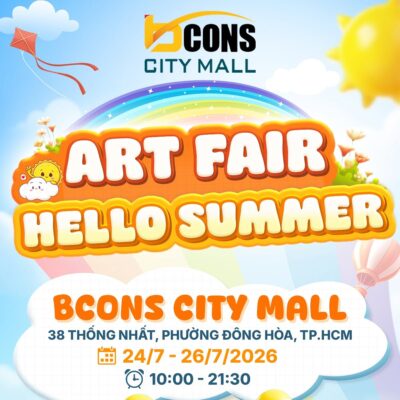 Bcons Art Fair 2026 tại Bcons City Mall