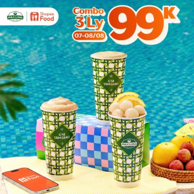 Phúc Long Combo 99K tại Bcons City Mall