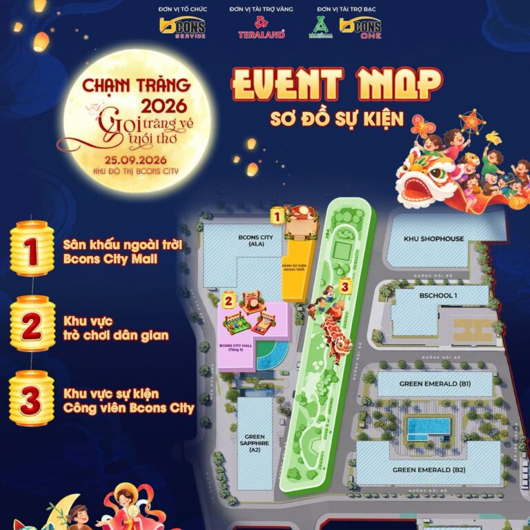 Đêm hội Chạm Trăng Bcons City Mall - Bcons City Mall