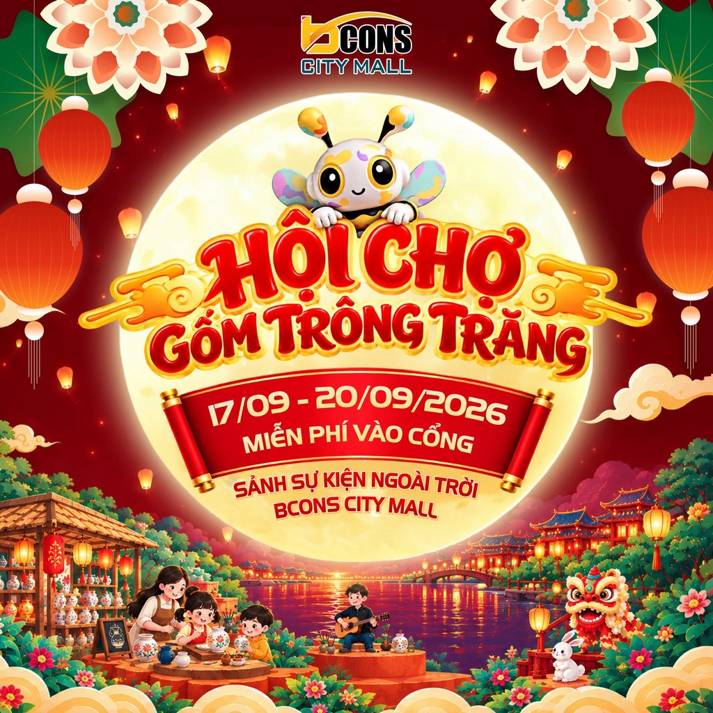 Hội chợ Gốm Trông Trăng Bcons City Mall - Bcons City Mall