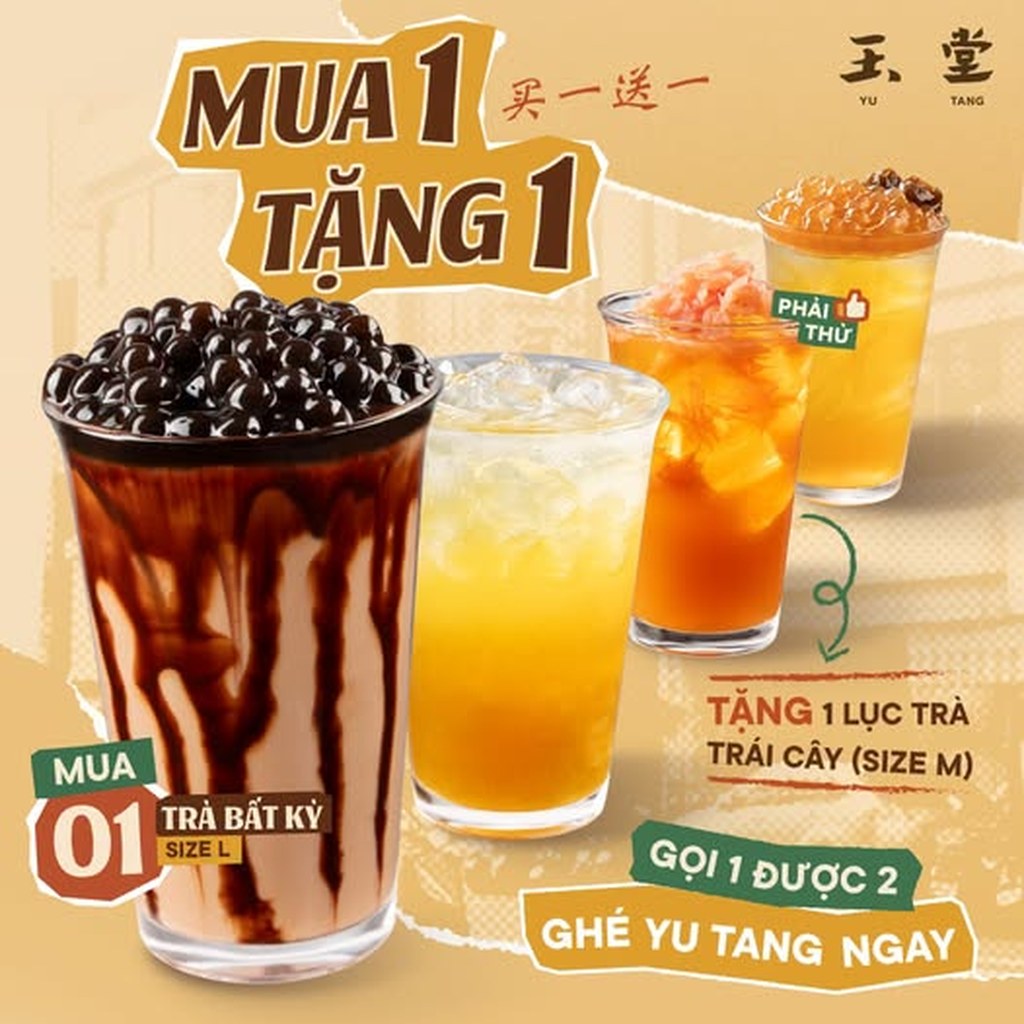 Chương trình Mua 1 Tặng 1 hấp dẫn tại Yu Tang Bcons City Mall