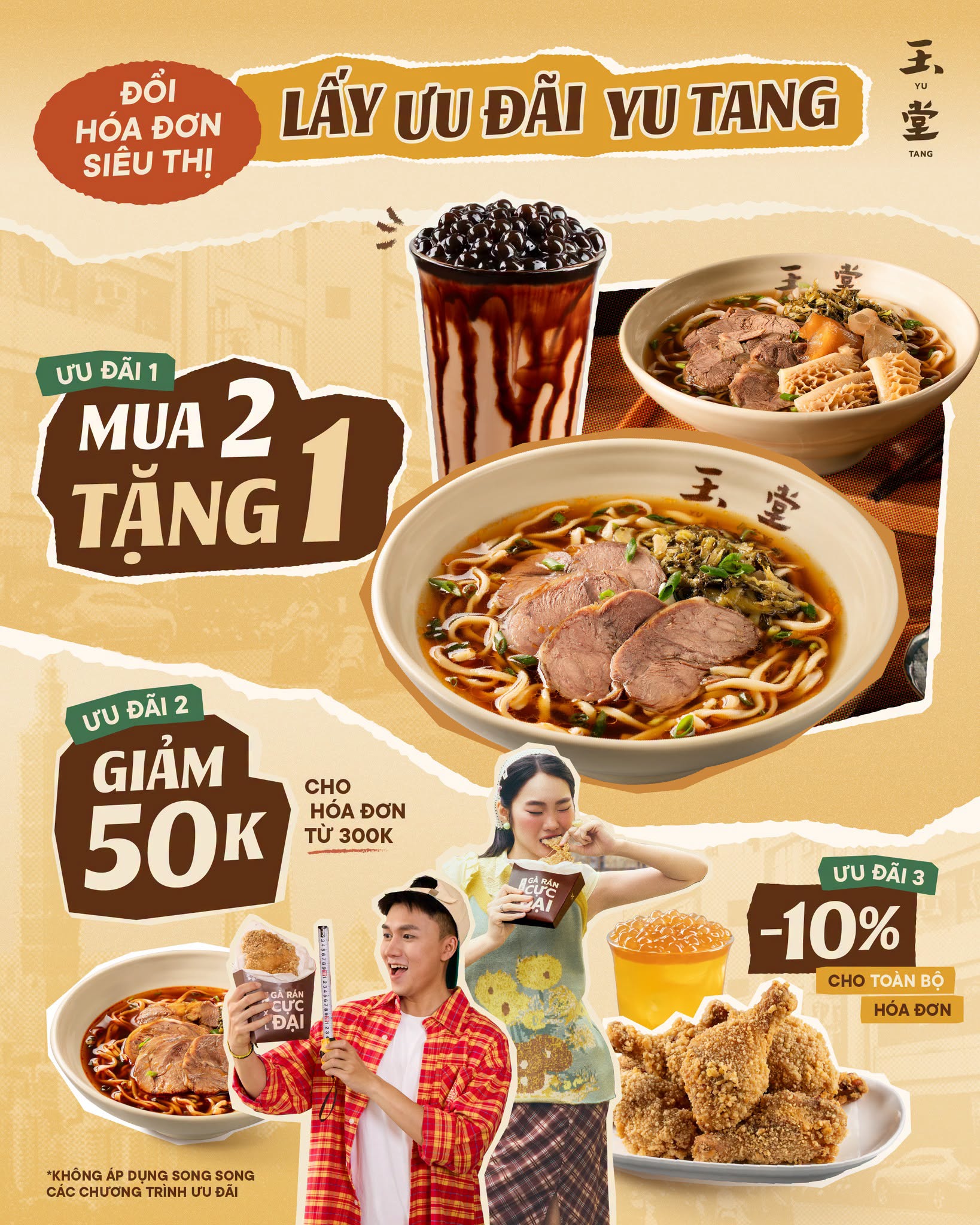 Yu Tang Bcons City Mall - Chương trình đổi hóa đơn siêu thị nhận ưu đãi khủng