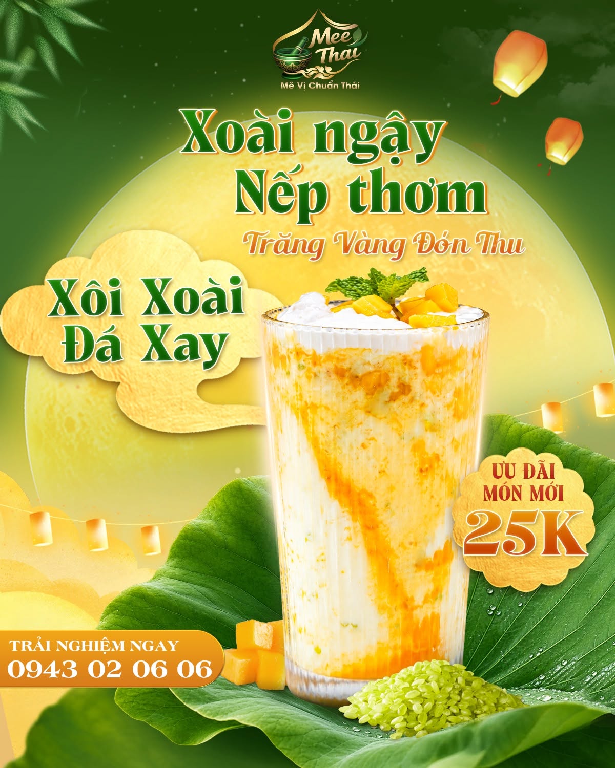 MEE THAI Bcons City Mall - Món Xôi Xoài Đá Xay mát lạnh mùa Trung Thu