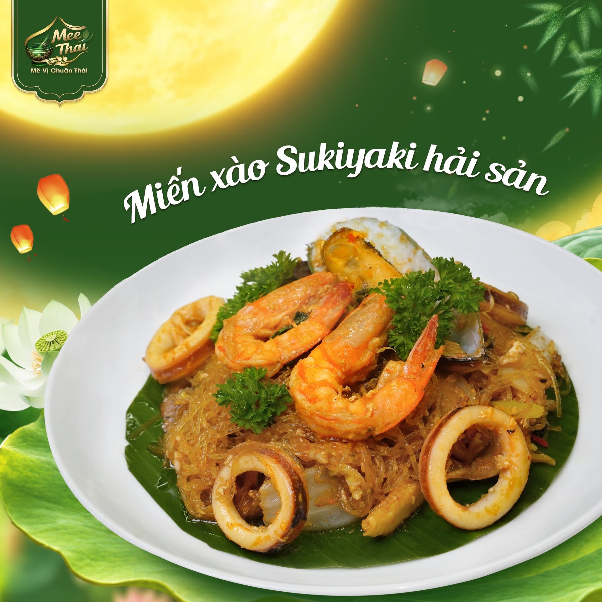 Mee Thai Bcons City Mall - Món miến xào Sukiyaki hải sản tươi ngon