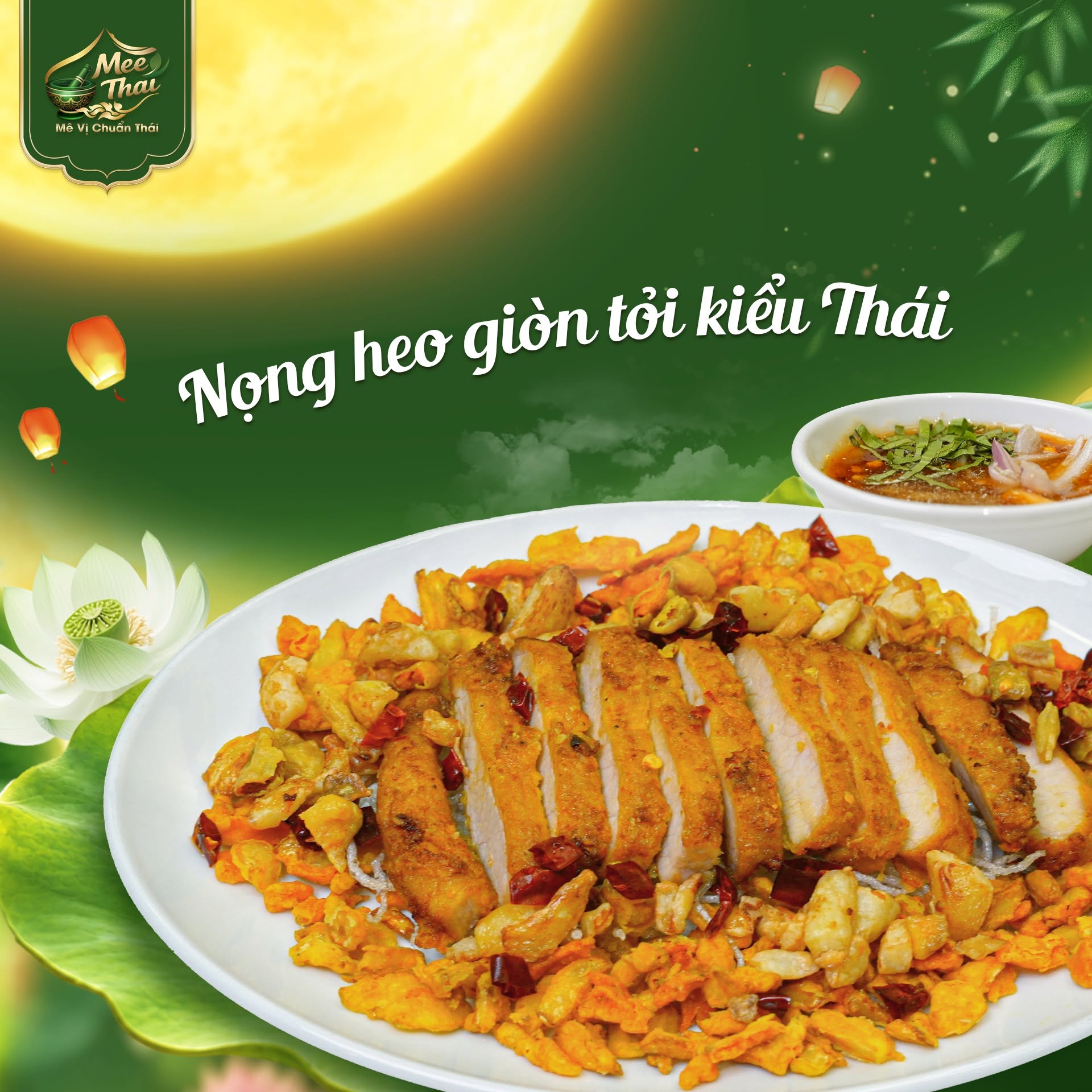 Mee Thai Bcons City Mall - Nọng heo giòn tỏi kiểu Thái đặc sắc