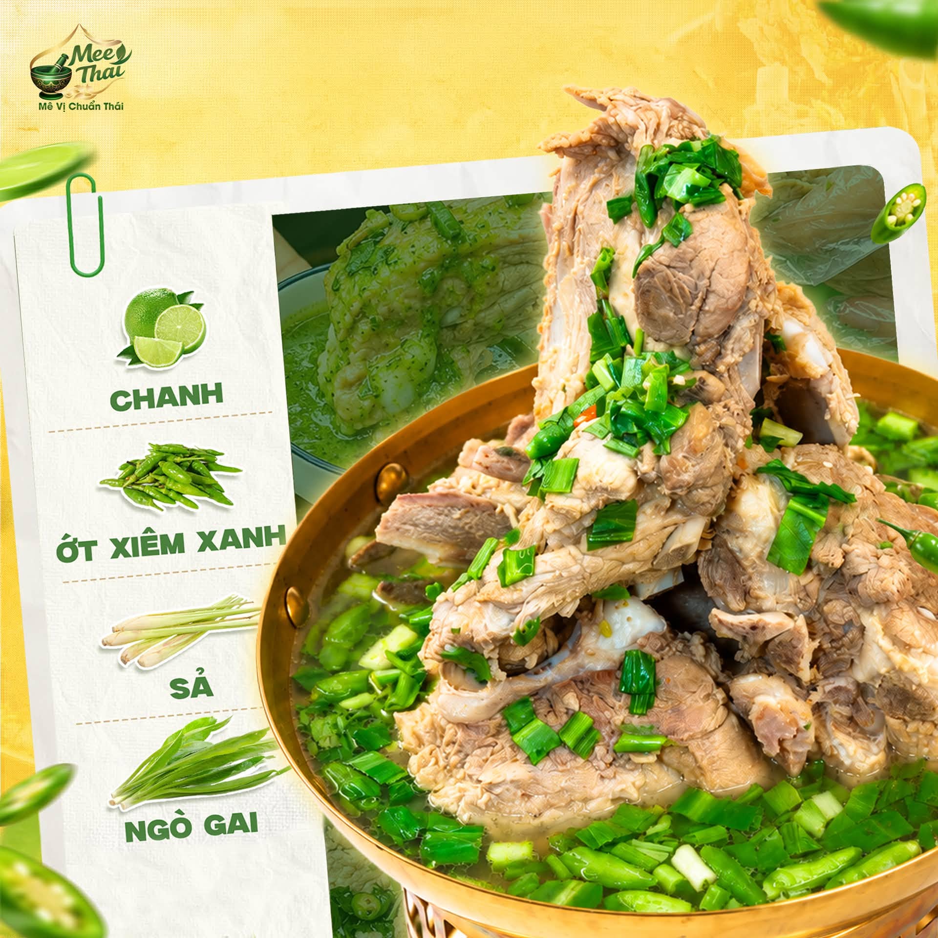 Không gian nhà hàng Mee Thai sang trọng tại TTTM Bcons City Mall