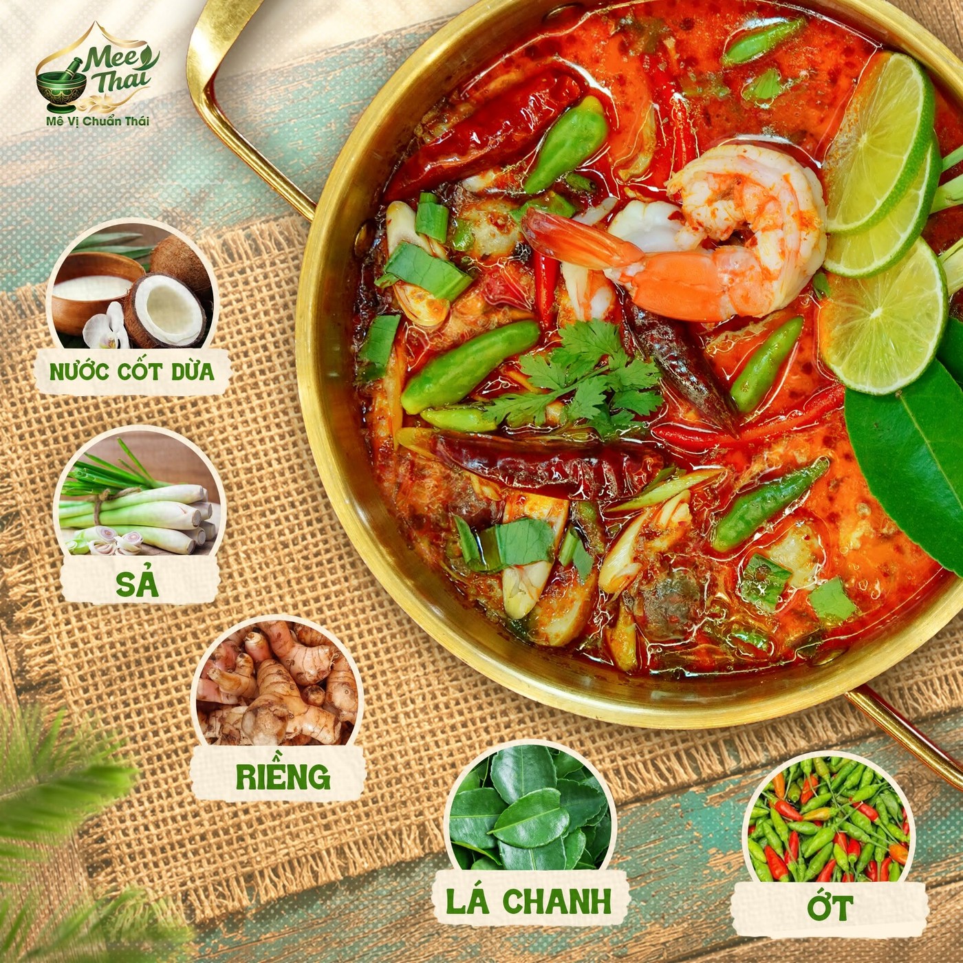 Nồi soup Tom Yum Làng Đại Học thơm ngon chuẩn di sản văn hóa tại MEE THAI